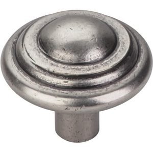 Top Knobs Cabinet Hardware Aspen Collection Button Knob 1 3-4" - Silicon Bronze Light - cabinetknobsonline