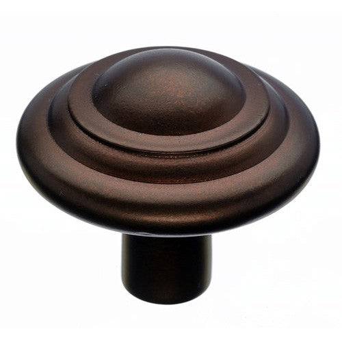 Top Knobs Cabinet Hardware Aspen Collection Button Knob 1 3-4" - Mahogany Bronze - cabinetknobsonline