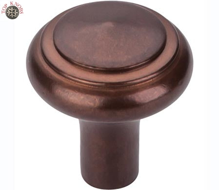 Top Knobs Cabinet Hardware Aspen Collection Peak Knob 1 1-4" - Mahogany Bronze - cabinetknobsonline