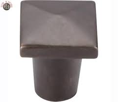 Top Knobs Cabinet Hardware Aspen Collection Square Knob 3-4" - Medium Bronze - cabinetknobsonline