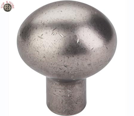 Top Knobs Cabinet Hardware Aspen Collection Small Egg Knob 1 3-16" - Silicon Bronze Light - cabinetknobsonline