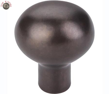 Top Knobs Cabinet Hardware Aspen Collection Small Egg Knob 1 3-16" - Medium Bronze - cabinetknobsonline