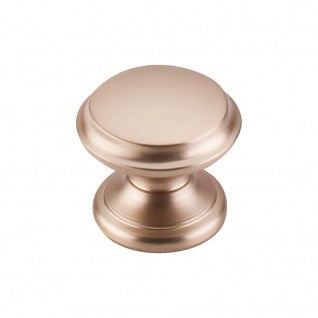 Top Knobs Cabinet Hardware Stratton Collection Flat Top Knob 1 3-8" (c-c) - Brushed Bronze - cabinetknobsonline