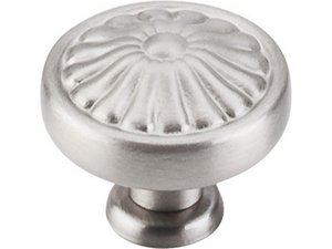 Top Knobs Cabinet Hardware Tuscany Collection Flower Knob 1 1-4" - Brushed Satin Nickel - cabinetknobsonline