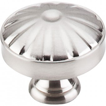 Top Knobs Cabinet Hardware Hudson Collection Round Knob 1 1-4" - Brushed Satin Nickel - cabinetknobsonline