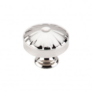 Top Knobs Cabinet Hardware Hudson Collection Round Knob 1 1-4" - Polished Nickel - cabinetknobsonline