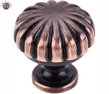 Top Knobs Cabinet Hardware Hudson Collection Melon Knob 1 1-4" - Tuscan Bronze - cabinetknobsonline