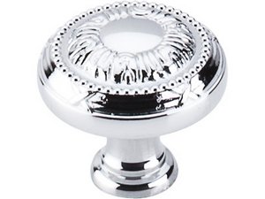 Top Knobs Cabinet Hardware Edwardian Collection Ribbon Knob 1 1-8" - Polished Chrome - cabinetknobsonline