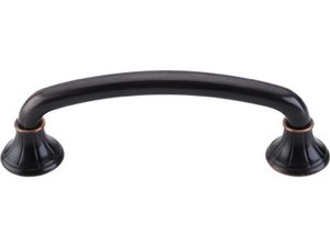 Top Knobs Cabinet Hardware Edwardian Collection Lund Pull 4" (c-c) - Tuscan Bronze - cabinetknobsonline