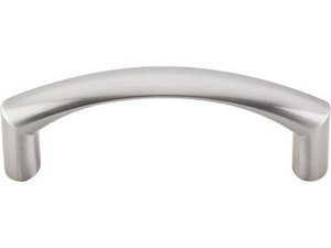 Top Knobs Cabinet Hardware Nouveau Collection Griggs Pull 3" (c-c) - Brushed Satin Nickel - cabinetknobsonline