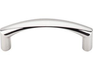 Top Knobs Cabinet Hardware Nouveau Collection Griggs Pull 3" (c-c) - Polished Nickel - cabinetknobsonline