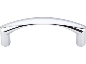 Top Knobs Cabinet Hardware Nouveau Collection Griggs Pull 3" (c-c) - Polished Chrome - cabinetknobsonline