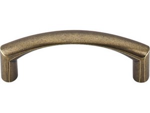 Top Knobs Cabinet Hardware Nouveau Collection Griggs Pull 3" (c-c) - German Bronze - cabinetknobsonline