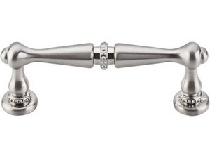 Top Knobs Cabinet Hardware Edwardian Collection Pull 3" (c-c) - Brushed Satin Nickel - cabinetknobsonline