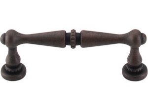 Top Knobs Cabinet Hardware Edwardian Collection Pull 3" (c-c) - Patina Rouge - cabinetknobsonline