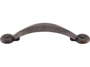 Top Knobs Cabinet Hardware Dakota Collection Angle Pull 3" (c-c) - Patina Rouge - cabinetknobsonline