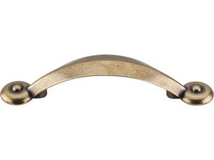 Top Knobs Cabinet Hardware Dakota Collection Angle Pull 3" (c-c) - German Bronze - cabinetknobsonline