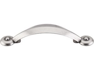 Top Knobs Cabinet Hardware Dakota Collection Angle Pull 3" (c-c) - Pewter Antique - cabinetknobsonline