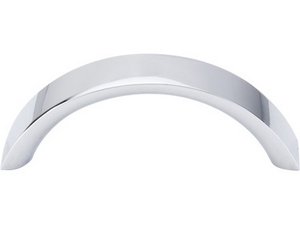 Top Knobs Cabinet Hardware Nouveau Collection Crescent Pull 3" (c-c) - Polished Chrome - cabinetknobsonline