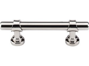 Top Knobs Cabinet Hardware Dakota Collection Bit Pull 3" (c-c) - Polished Nickel - cabinetknobsonline