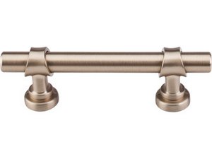 Top Knobs Cabinet Hardware Dakota Collection Bit Pull 3" (c-c) - Brushed Bronze - cabinetknobsonline