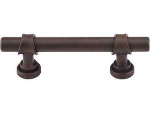 Top Knobs Cabinet Hardware Dakota Collection Bit Pull 3" (c-c) - Patina Rouge - cabinetknobsonline