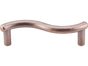 Top Knobs Cabinet Hardware Nouveau Collection Pull 3" (c-c) - Antique Copper - cabinetknobsonline