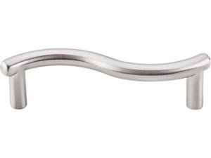 Top Knobs Cabinet Hardware Nouveau Collection Pull 3" (c-c) - Brushed Satin Nickel - cabinetknobsonline