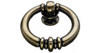 Top Knobs Cabinet Hardware Tuscany Collection Newton Ring Pull 1 1-2" - German Bronze - cabinetknobsonline