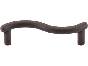 Top Knobs Cabinet Hardware Nouveau Collection Pull 3" (c-c) - Patina Rouge - cabinetknobsonline