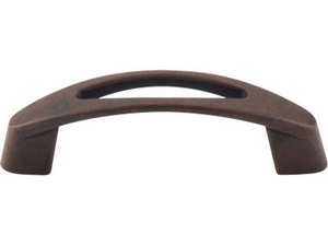 Top Knobs Cabinet Hardware Nouveau Collection Verona Pull 3" (c-c) - Patina Rouge - cabinetknobsonline