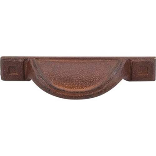 Top Knobs Cabinet Hardware Britannia Collection Cup Pull 2 1-2" - True Rust - cabinetknobsonline