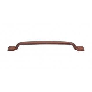 Top Knobs Cabinet Hardware Britannia Collection Square Inset Pull 8" (c-c) - True Rust - cabinetknobsonline