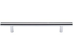 Top Knobs Cabinet Hardware Hopewell Bar Pull 6 5-16" (c-c) - Polished Chrome - cabinetknobsonline