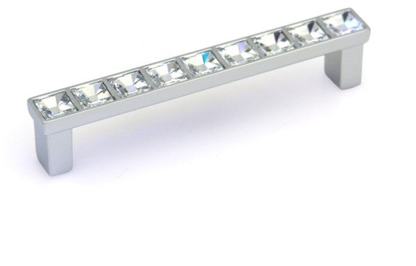 TOPEX DECORATIVE CABINET HARDWARE SQUARE SWAROVSKI CRYSTAL PULL - cabinetknobsonline