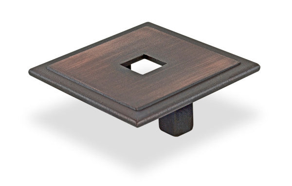 TOPEX DECORATIVE CABINET HARDWARE SMALL SQUARE WITH HOLE - cabinetknobsonline