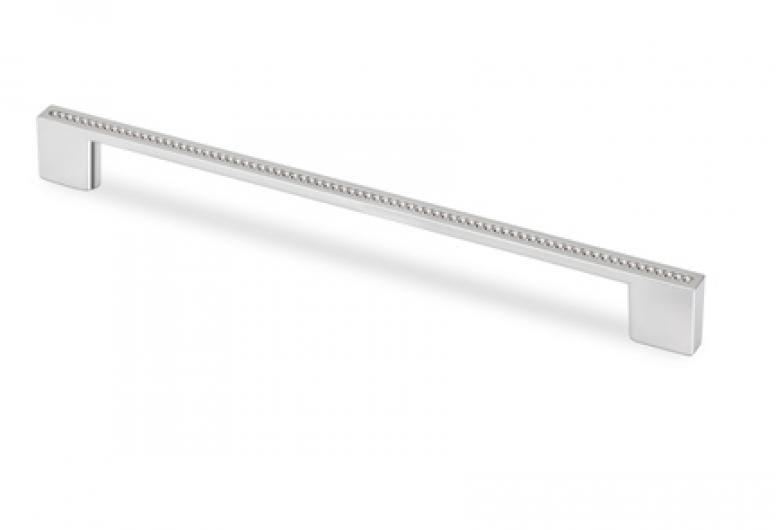 TOPEX DECORATIVE CABINET HARDWARE RECTANGULAR PULL CHROME SWAROVSKI CRYSTALS - cabinetknobsonline