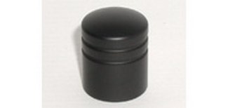 Top Knobs Cabinet Hardware Nouveau II Collection Stacked Knob 1" - Flat Black - cabinetknobsonline