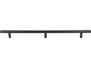 Top Knobs Cabinet Hardware Hopewell Bar Pull 3 Posts 2 x 18.35" (c-c) - Oil Rubbed Bronze - cabinetknobsonline