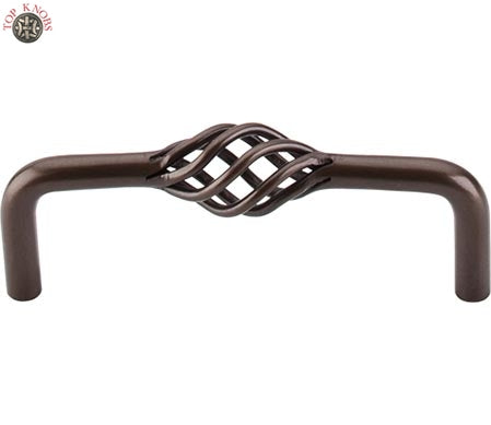Top Knobs Cabinet Hardware Normandy Collection Twisted Wire D Pull 3 3-4" (c-c) - Oil Rubbed Bronze - cabinetknobsonline