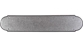 Top Knobs Cabinet Hardware Appliance Pull Beaded Push Plate - Pewter - cabinetknobsonline