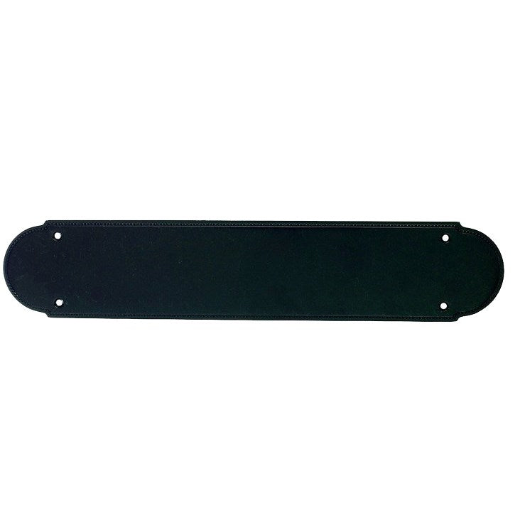 Top Knobs Cabinet Hardware Appliance Pull Beaded Push Plate - Patina Black - cabinetknobsonline