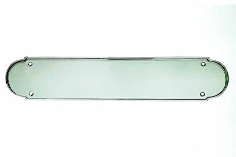 Top Knobs Cabinet Hardware Appliance Pull Plain Push Plate - Polished Chrome - cabinetknobsonline