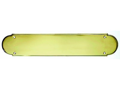 Top Knobs Cabinet Hardware Appliance Pull Plain Push Plate - Polished Brass - cabinetknobsonline