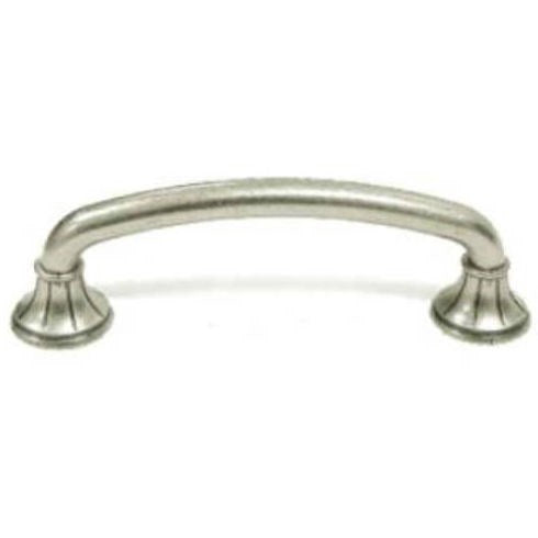 Top Knobs Cabinet Hardware Edwardian Collection Lund Pull 4" (c-c) - Pewter Antique - cabinetknobsonline