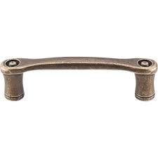 Top Knobs Cabinet Hardware Edwardian Collection Link Pull 3" (c-c) - German Bronze - cabinetknobsonline