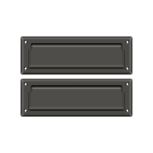 Deltana Architectural Hardware Door Accessories Mail Slot 8 7-8" with Back Plate each - cabinetknobsonline