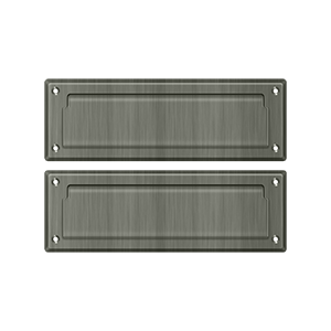 Deltana Architectural Hardware Door Accessories Mail Slot 8 7-8" with Back Plate each - cabinetknobsonline