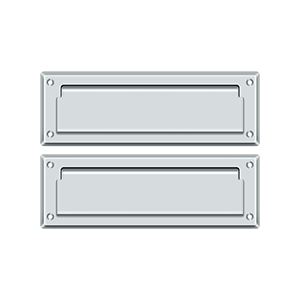 Deltana Architectural Hardware Door Accessories Mail Slot 8 7-8" with Back Plate each - cabinetknobsonline