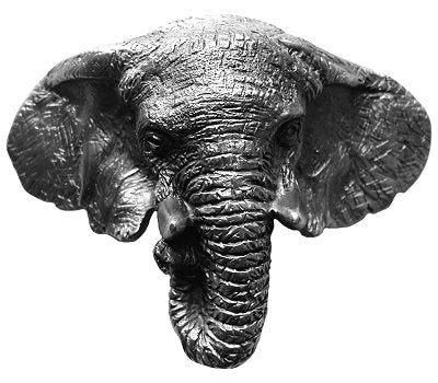 Notting Hill Cabinet Knob  Goliath (Elephant) Antique Pewter 3-5-8" x 2-3-4" - cabinetknobsonline